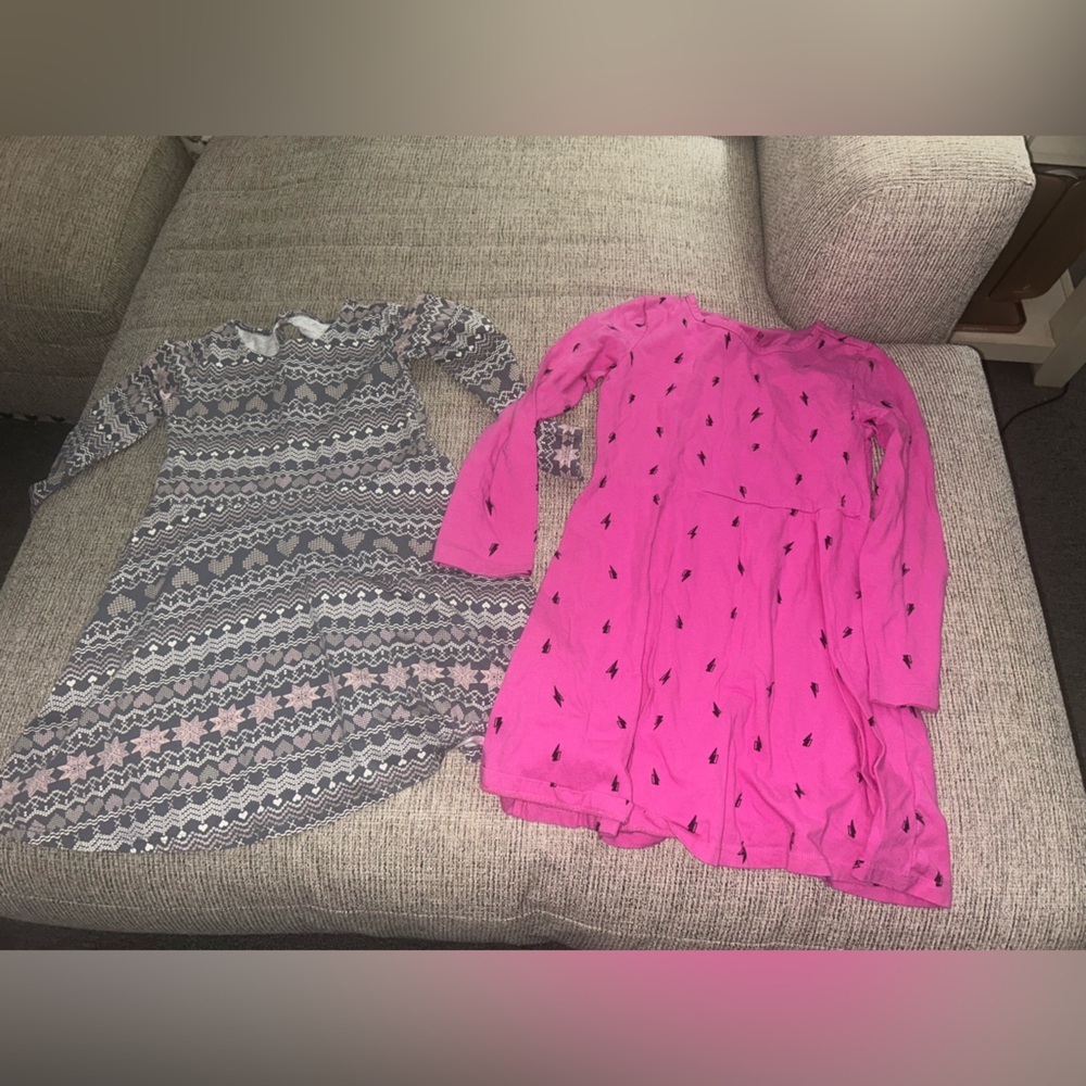 Lot of 8 long sleeved dresses for girls size 5 - Picture 9 of 14